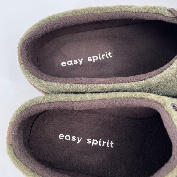 Easy Spirit Keebler2 Clogs Size 9M Dark Green Felt Upper Slip-On Walking Shoes - Picture 10 of 14